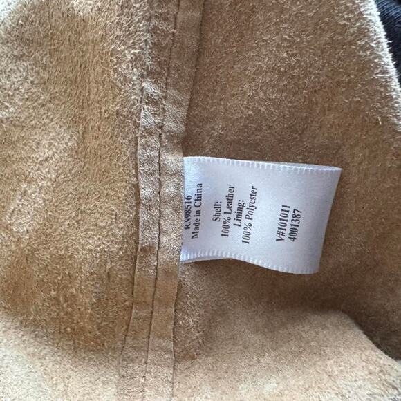 Tan suede jacket button up - Picture 5 of 8